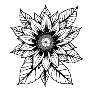 Hawaiian Sunflower Tattoo