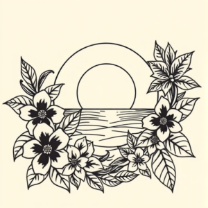 Hawaiian Sunset Tattoo