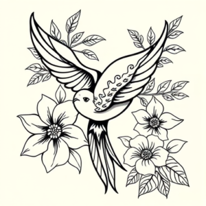 Hawaiian Swallow Tattoo