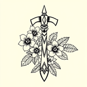 Hawaiian Tomahawk Tattoo