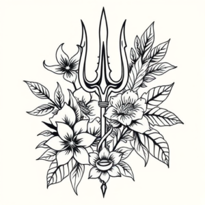Hawaiian Trident Tattoo