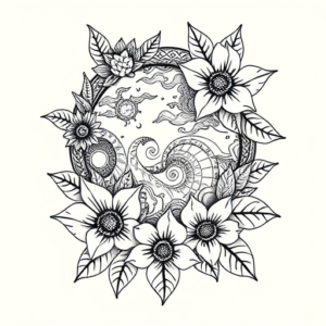 Hawaiian Universe Tattoo