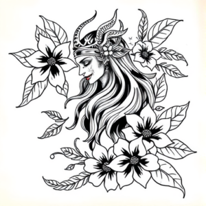 Hawaiian Valkyrie Tattoo
