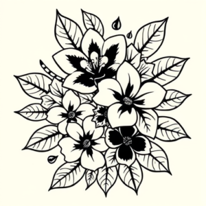 Hawaiian Violet Tattoo