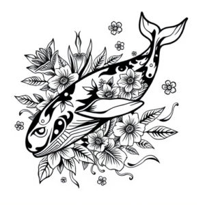 Hawaiian Whale Tattoo