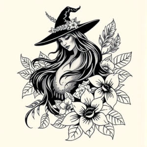 Hawaiian Witch Tattoo