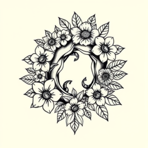 Hawaiian Wormhole Tattoo