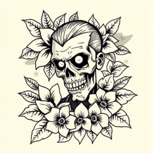 Hawaiian Zombie Tattoo
