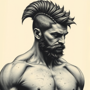 Horror Realism Achilles Tattoo