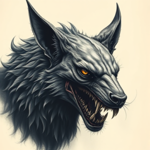 Horror Realism Animal Tattoo