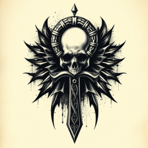 Horror Realism Ankh Tattoo