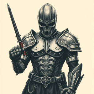 Horror Realism Armor Tattoo