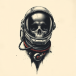 Horror Realism Astronaut Tattoo