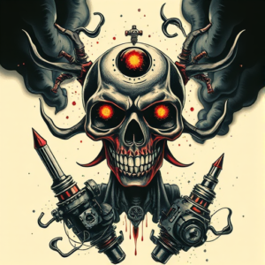 Horror Realism Atomic Tattoo