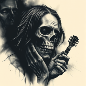 Horror Realism Band Tattoo