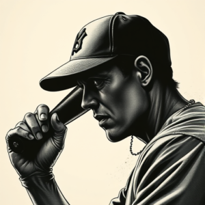 Horror Realism Baseball Tattoo