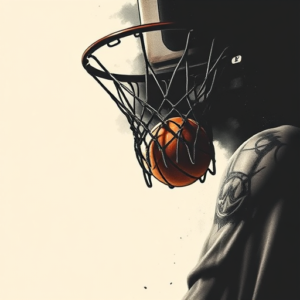 Horror Realism Basketball Tattoo