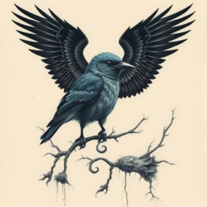 Horror Realism Bluebird Tattoo