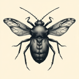 Horror Realism Bug Tattoo