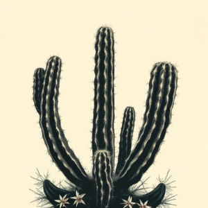 Horror Realism Cactus Tattoo