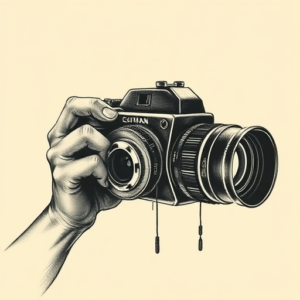 Horror Realism Camera Tattoo