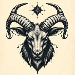 Horror Realism Capricorn Tattoo