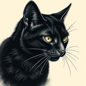 Horror Realism Cat Tattoo