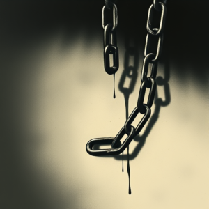 Horror Realism Chain Tattoo