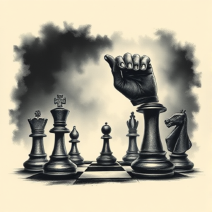 Horror Realism Chess Tattoo