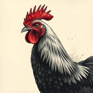 Horror Realism Chicken Tattoo