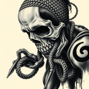 Horror Realism Crochet Tattoo