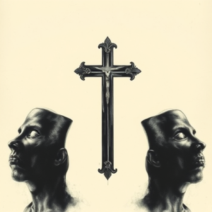 Horror Realism Cross Tattoo