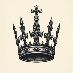 Horror Realism Crown Tattoo