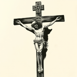 Horror Realism Crucifix Tattoo