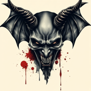 Horror Realism Devil Tattoo