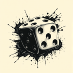 Horror Realism Dice Tattoo