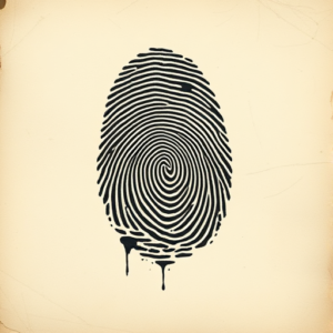 Horror Realism Fingerprint Tattoo