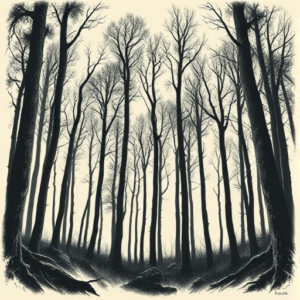 Horror Realism Forest Tattoo