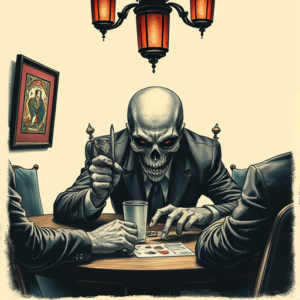 Horror Realism Gambling Tattoo