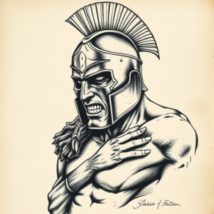 Horror Realism Gladiator Tattoo