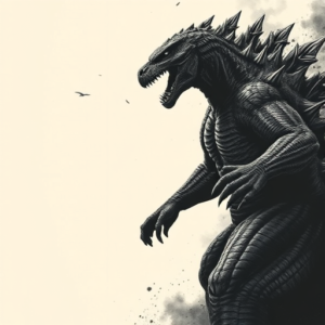 Horror Realism Godzilla Tattoo