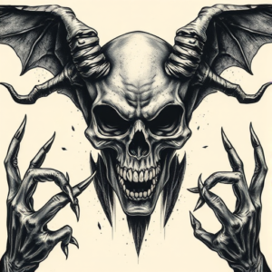 Horror Realism Hades Tattoo