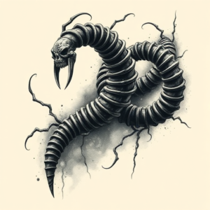 Horror Realism Helix Tattoo