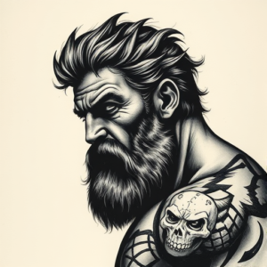 Horror Realism Hercules Tattoo
