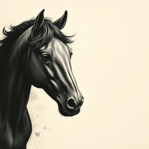 Horror Realism Horse Tattoo