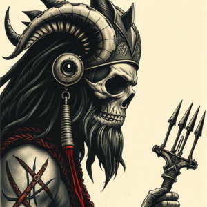 Horror Realism Horus Tattoo