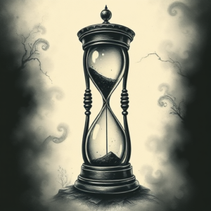 Horror Realism Hourglass Tattoo