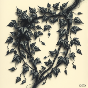 Horror Realism Ivy Tattoo