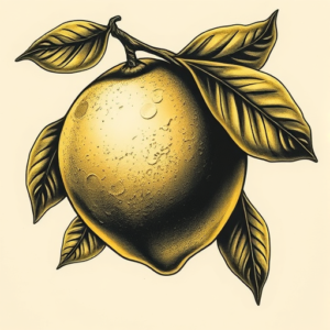 Horror Realism Lemon Tattoo