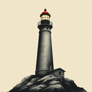 Horror Realism Lighthouse Tattoo